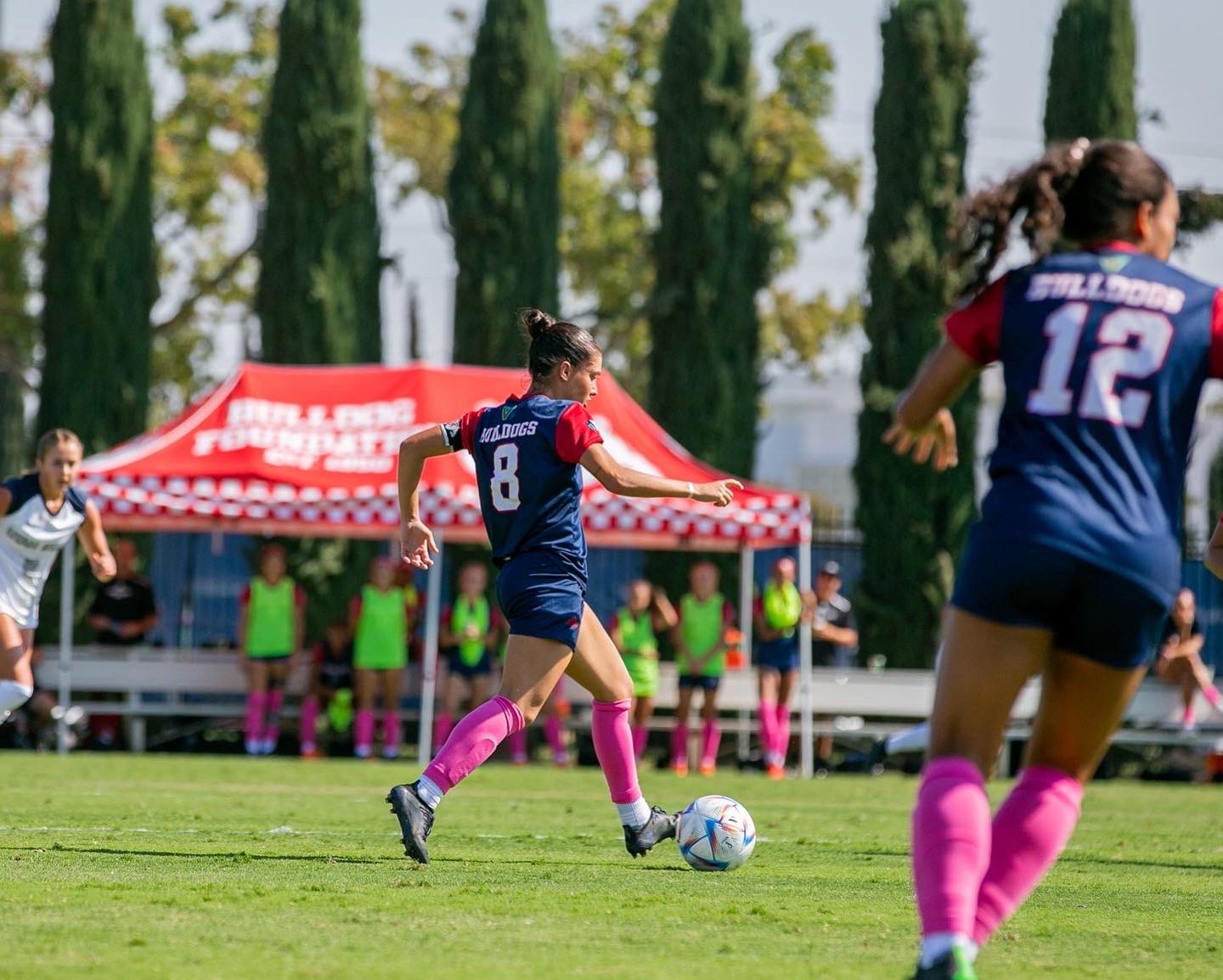 Women's college soccer athlete Lorena Montañés.