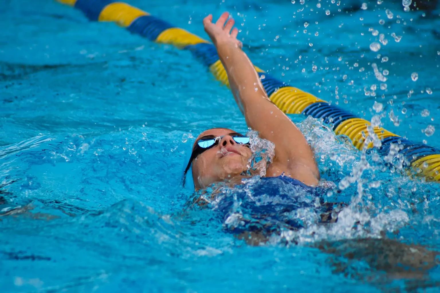 female college swimmer